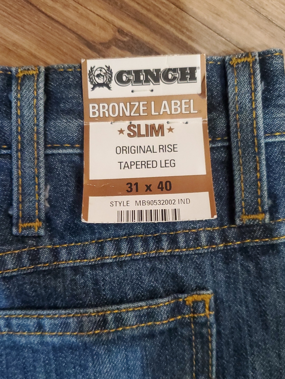 Mens Cinch Slim Tapered Leg Jeans